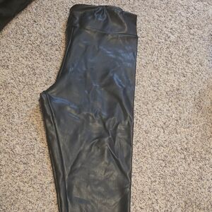Black Faux Leather Leggings